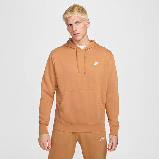 Φούτερ Με Κουκούλα Nike Sportswear Club Fleece Camel