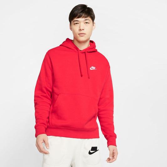 Φούτερ Με Κουκούλα Nike Sportswear Club Fleece Red