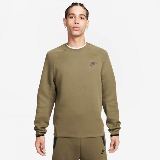 Φούτερ Λαιμόκοψη Nike Sportswear Tech Fleece olive