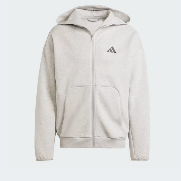 Ζακέτα Adidas Future Icons Small Logo Full-Zip Hoodie Γκρι