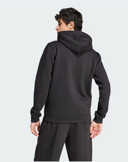 Ζακέτα Adidas Trefoil Essentials Full-Zip Hoodie Μαύρο