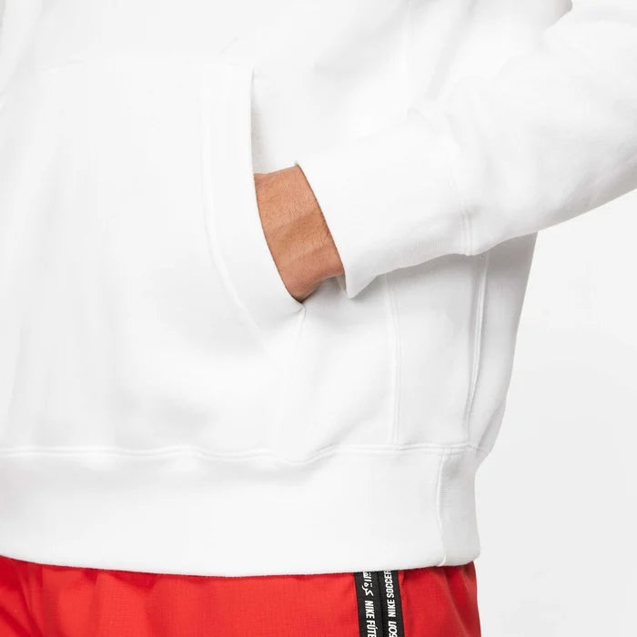 Φούτερ Με Κουκούλα Nike Sportswear Club Fleece White