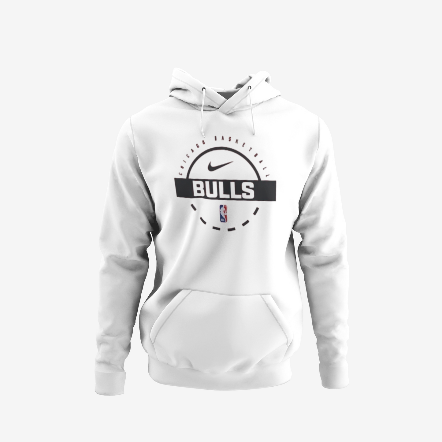 Chicago Bulls Nike Club Fleece Practice Hoodie white (8455)