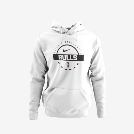 Chicago Bulls Nike Club Fleece Practice Hoodie white (8455)