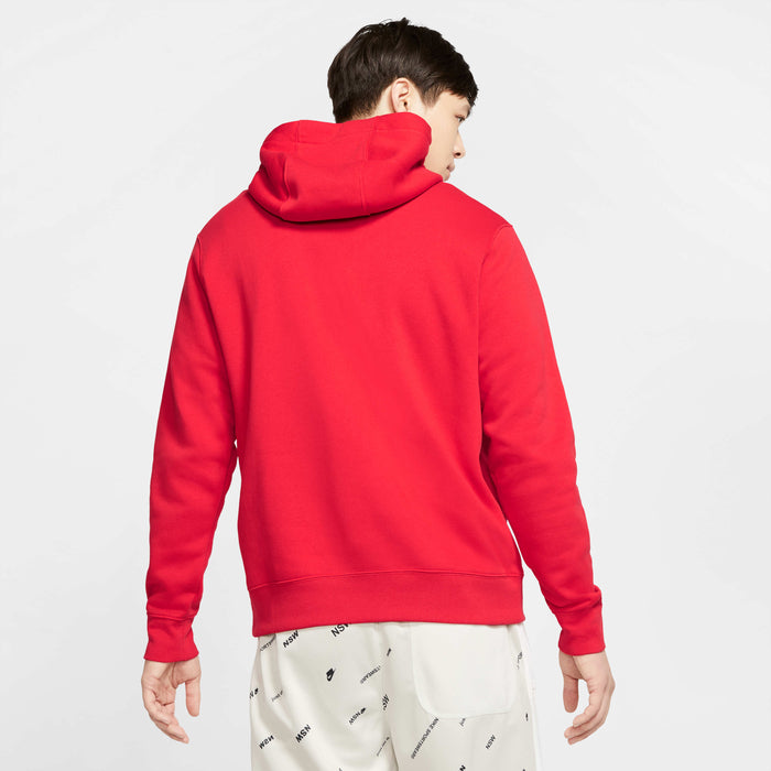 Φούτερ Με Κουκούλα Nike Sportswear Club Fleece Red