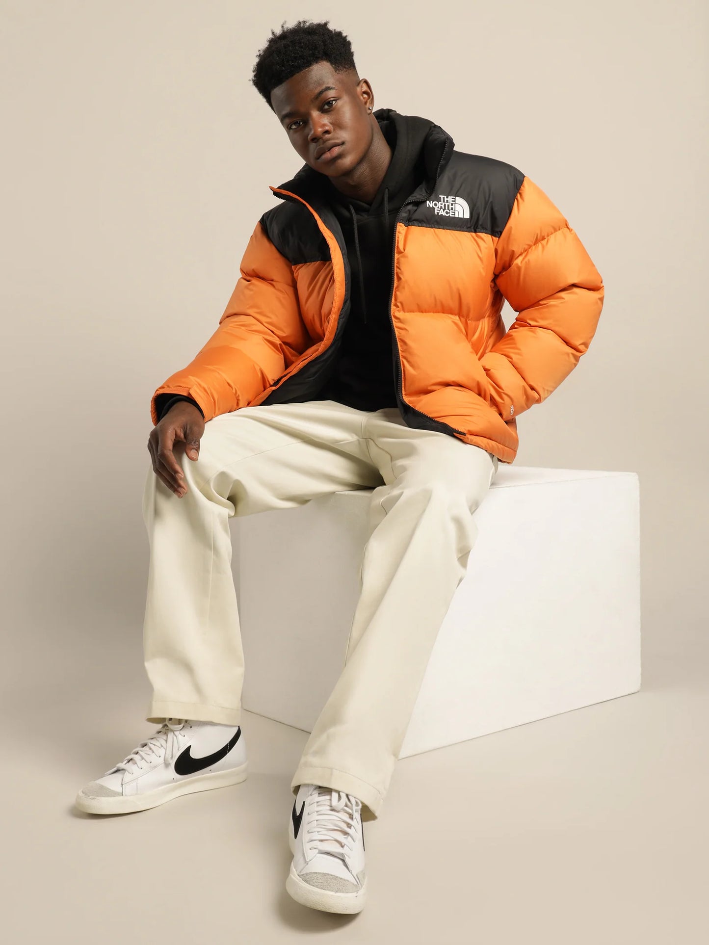 1996 Retro Nuptse Jacket Orange