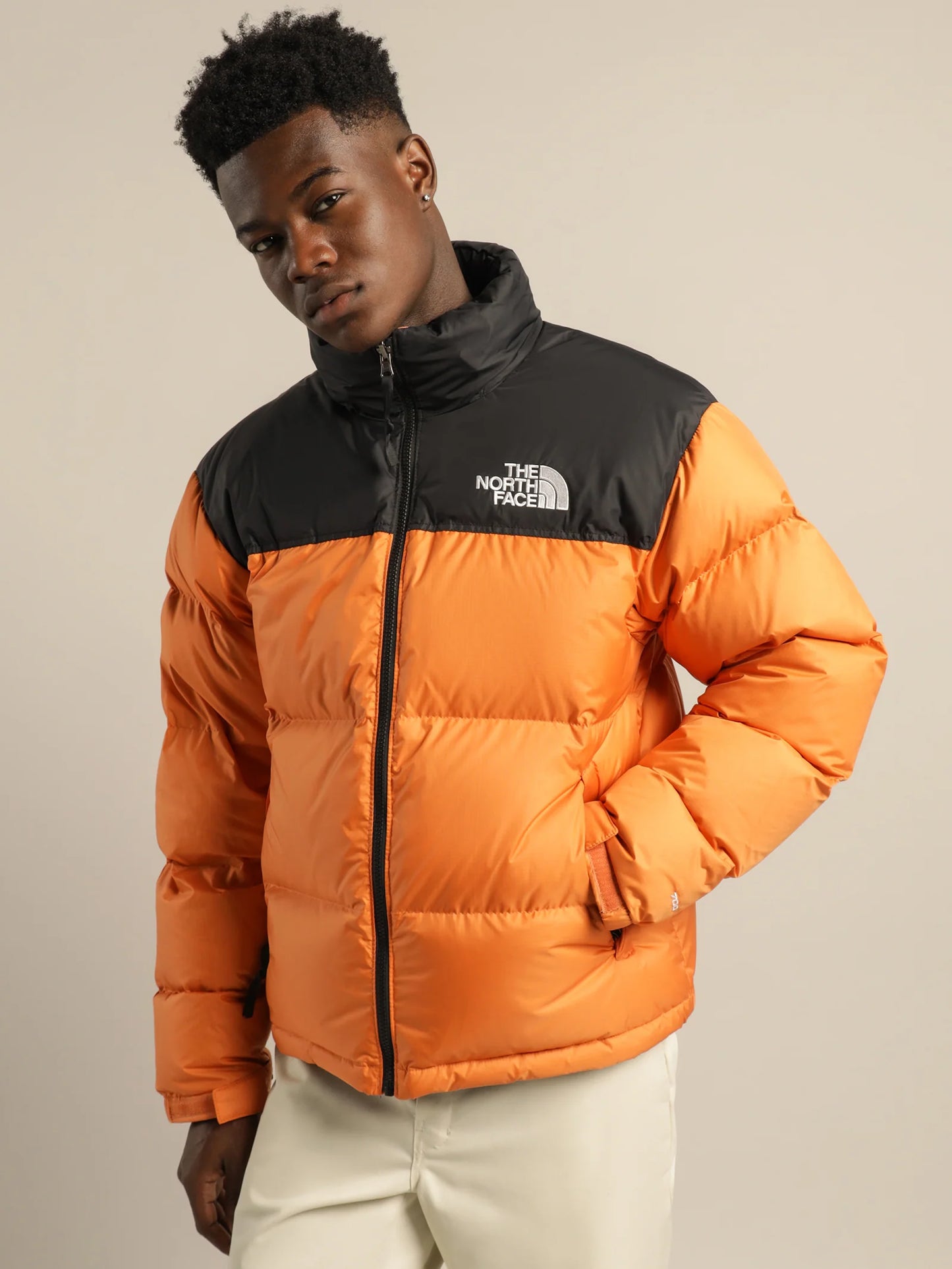 1996 Retro Nuptse Jacket Orange