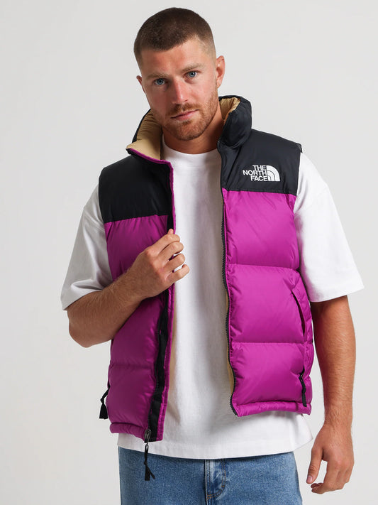 The North Face 1996 Retro Nuptse Vest Ανδρικό Αμάνικο Μπουφάν ΜΩΒ