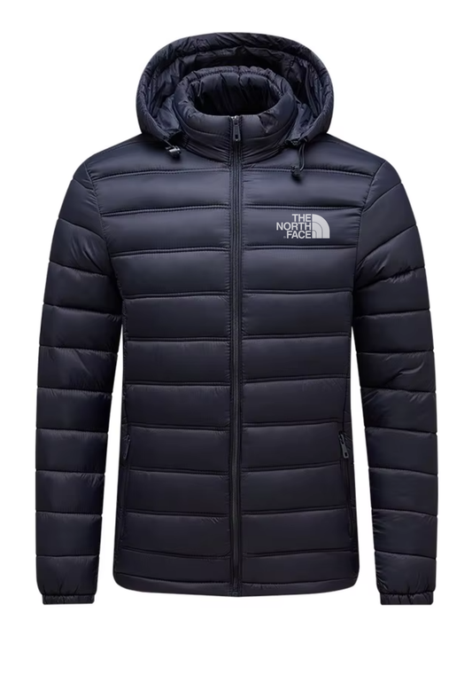 The North Face Μπουφάν Μπλε Με Κουκουλα