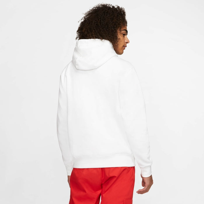 Φούτερ Με Κουκούλα Nike Sportswear Club Fleece White