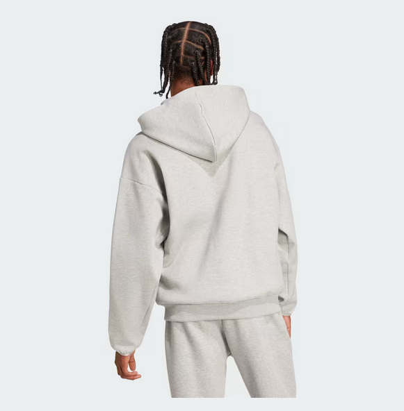 Ζακέτα Adidas Future Icons Small Logo Full-Zip Hoodie Γκρι