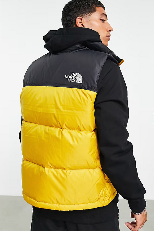 The North Face 1996 Retro Nuptse Vest Ανδρικό Αμάνικο Μπουφάν (Κίτρινο)