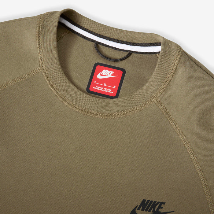 Φούτερ Λαιμόκοψη Nike Sportswear Tech Fleece olive