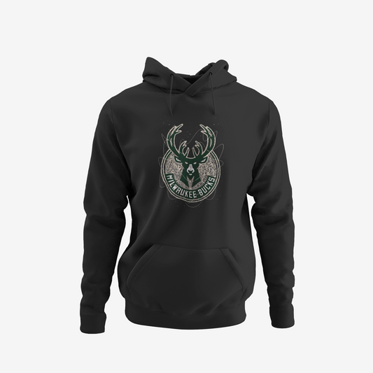 Milwaukee Bucks Fashion Preferred Logo Hoodie Black (3411)